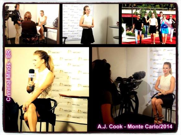 A.J. interview in Monaco, for Monte Carlo Television Festival 2014.